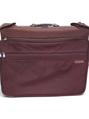 Briggs & Riley U76 24 Wheeled Garment Bag Burgundy Rolling Suitcase Luggage